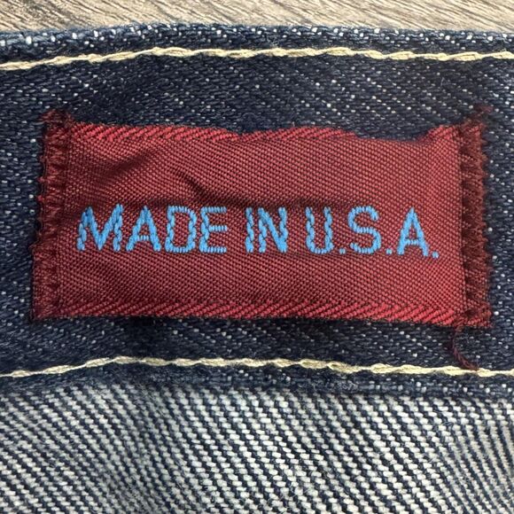 Vintage Chic Jeans Womens 8/9 Blue High Rise Western Riding Dark Wash Made USA - Picture 5 of 10